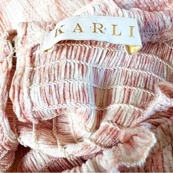 KARLIE Dress White Coral Size S - Picture 3 of 4